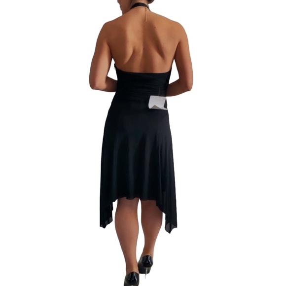 Jovani Halter Dress Black - Picture 3 of 5